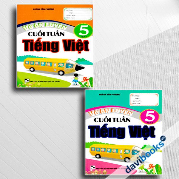 Combo Vở Ôn Luyện Cuối Tuần Tiếng Việt Lớp 5 (Bộ 2 Cuốn)