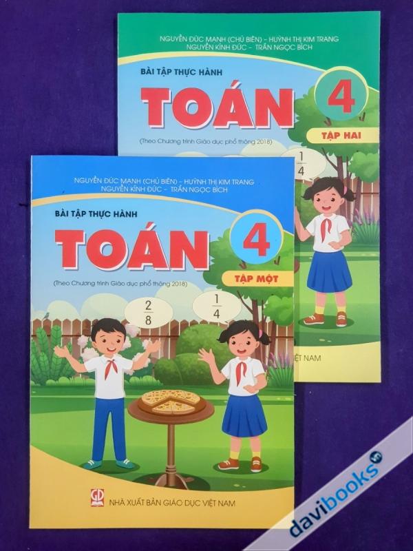 Combo 2Q Bài Tập Thực Hành Toán 4 (Bộ SGK Hiện Hành)
