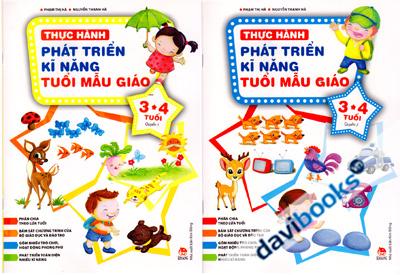 Combo Thực Hành Phát Triển Kĩ Năng Tuổi Mẫu Giáo 3 - 4 Tuổi