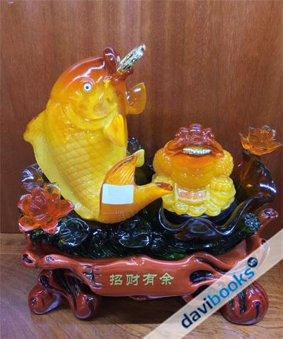 (ad4049) Cá Chép Và Cóc Ngậm Kim Tiền