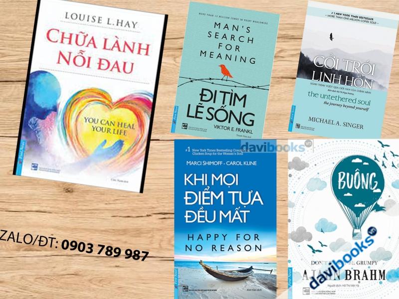 Bộ Sách [Sống Đời Hạnh Phúc]: Cởi Trói Linh Hồn + Đi Tìm Lẽ Sống + Chữa Lành Nỗi Đau + Buông Bỏ Buồn Buông + Khi Mọi Điểm Tựa Đều Mất  (5 Cuốn)