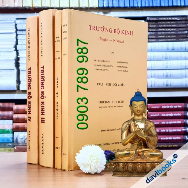 [Sách Ảnh Ấn] Trường Bộ Kinh Trọn Bộ 4 Tập - Bản In Trước 1975