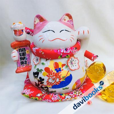(ad3318) Mèo Ngoắc Tay Bằng Sành 460