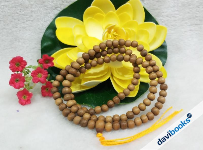 (ad11185) Chuỗi Quấn Tay 108 Hạt Gỗ Dâu 8Li