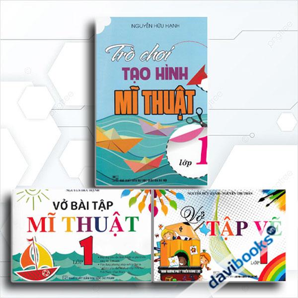 Combo Vở Tập Vẽ Lớp 1 + Vở Bài Tập Mĩ Thuật Lớp 1+ Trò Chơi Tạo Hình Mĩ Thuật Lớp 1 (Theo Chương Trình Tiểu Học Mới Định Hướng Phát Triển Năng Lực)