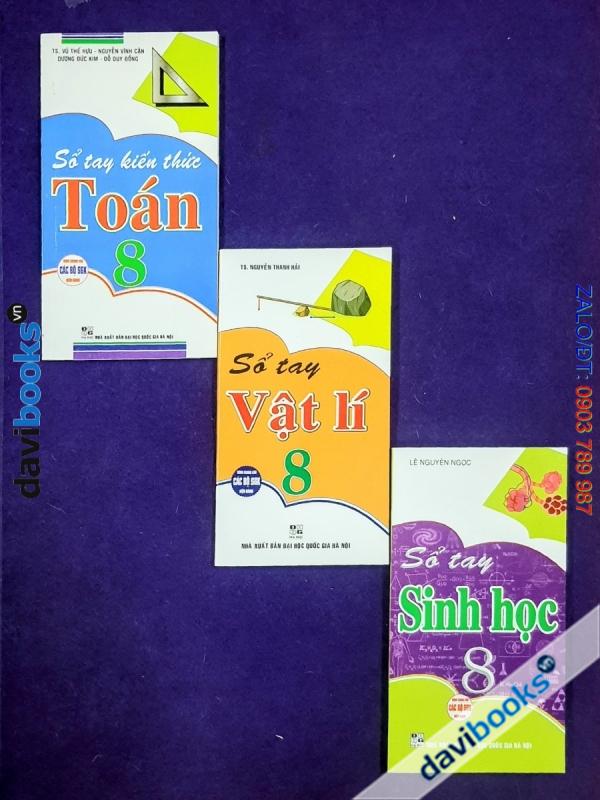 Combo 3Q: Sổ Tay Kiến Thức Lớp 8 Toán - Lý - Sinh (Có Bán Lẻ)