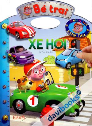 Bé Trai Dán Hình Sáng Tạo Xe Hơi
