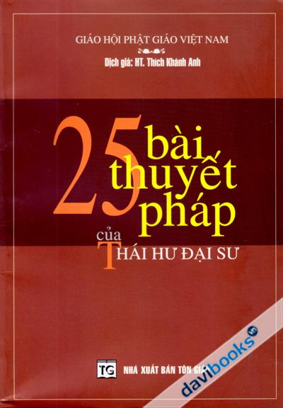 25 Bài Thuyết Pháp Của Thái Hư Đại Sư