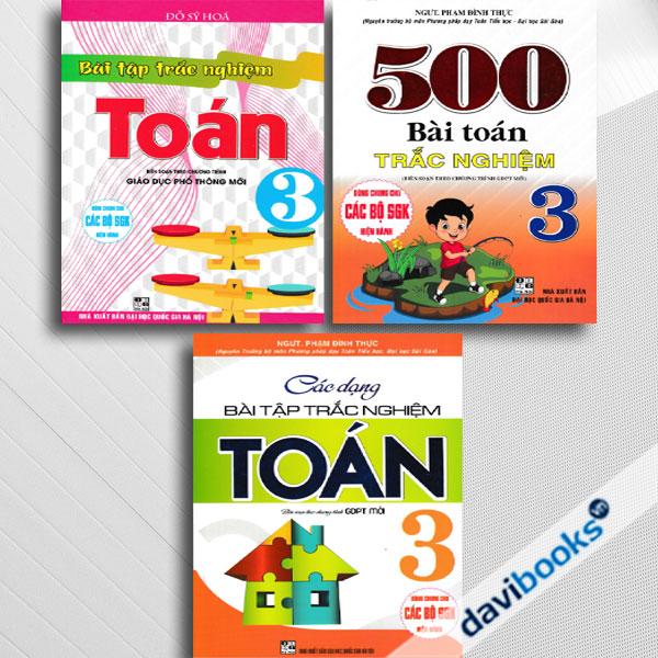 Combo Sách Giúp Em Giỏi Toán Trắc Nghiệm Lớp 3 (Biên Soạn Theo Chương Trình GDPT Mới, Bộ 3 Cuốn)
