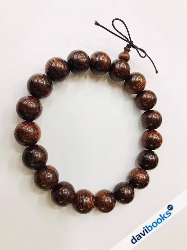 (ad5878) Vòng Tay 18 Hạt Gỗ Sưa Đỏ 25Li