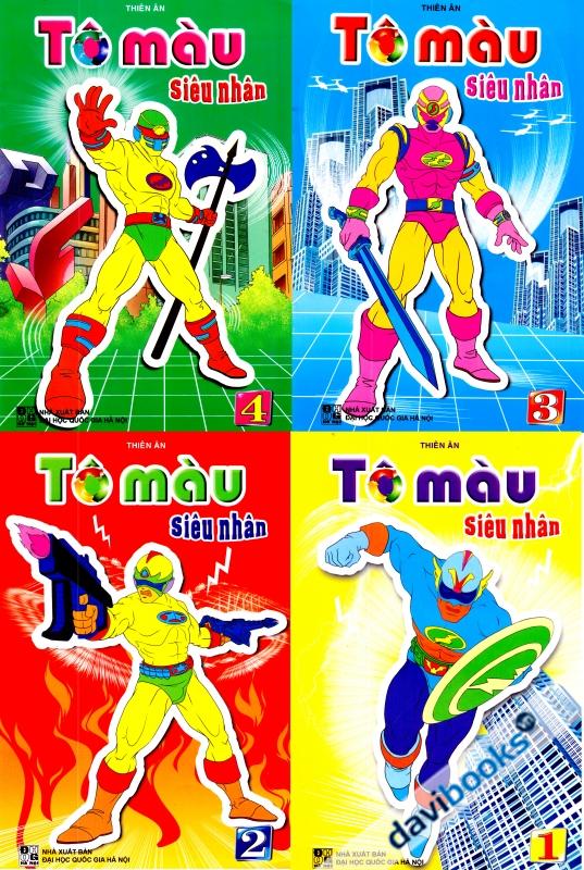 Tô Màu Siêu Nhân (4 Cuốn)