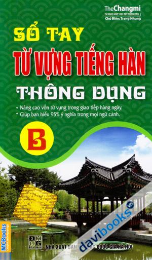 Sổ Tay Từ Vựng Tiếng Hàn Thông Dụng (B)