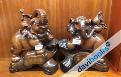 (ad4054) Cặp Voi Như Ý Cát Tường Nhỏ