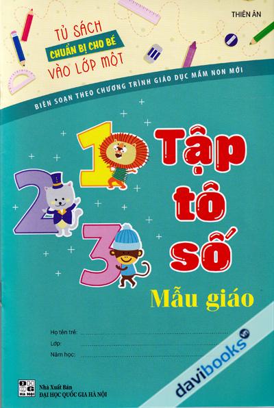 Tập Tô Số Mẫu Giáo - Tủ Sách Chuẩn Bị Cho Bé Vào Lớp Một
