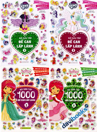 Bộ Sưu Tập 1000 Đề Can Lấp Lánh (4 Cuốn)