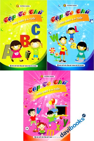 Tập Tô Chữ Mẫu Giáo (Bộ 3 Cuốn) - Hương Giang