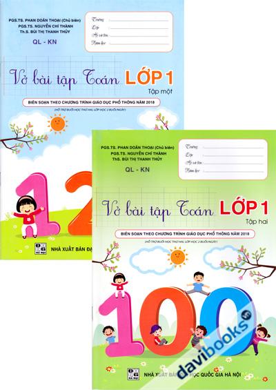 Vở Bài Tập Toán Lớp 1 (Tập 1 Tập 2 - QL KN)