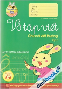 Vở Tập Viết Chữ Cái Viết Thường (Tập 1)