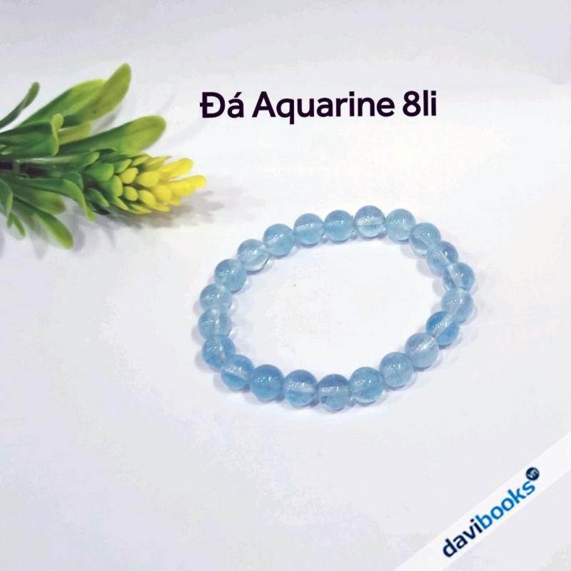 (ad10669) Vòng Tay Đá Aquamarine 8Li