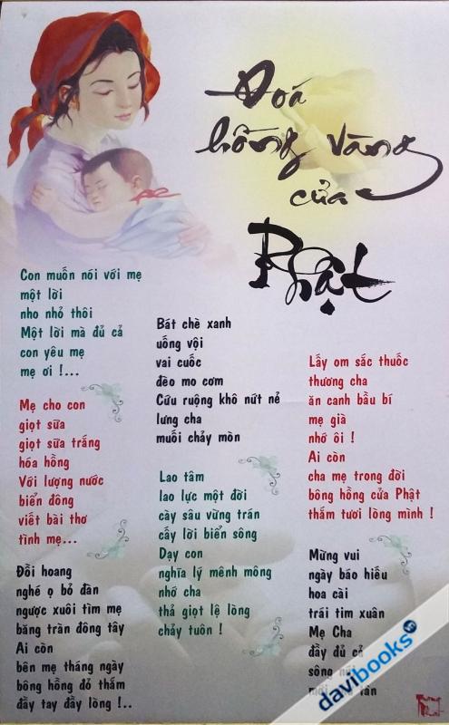 (ad844) Đóa Hồng Vàng Của Phật