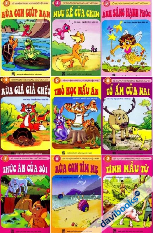 Tủ Truyện Tranh Song Ngữ Anh Việt (Trọn Bộ 9 Quyển)