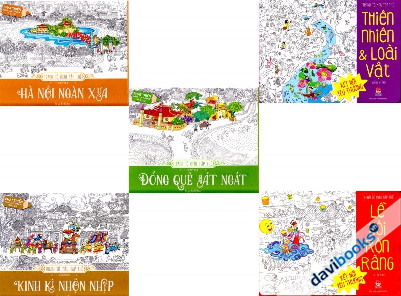 Tranh Tô Màu Tập Thể (5 Cuốn)